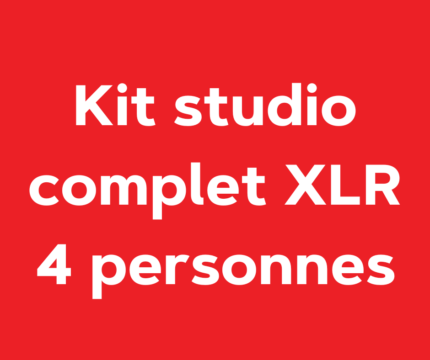 Kit studio complet XLR 4 personnes